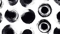 Hand-Drawn Geometric Graphic Element With Grunge Circles And Round Shapes In Black And White Brush Texture For Scrapbook Wallpaper Design, AI generated [IBR125195704]
