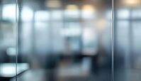 Ideal Frosted Glass Surface With A Blurred Ure: Perfect For Interior Design And Decoration In Office Spaces To Enhance Privacy, AI generated [IBR125195708]