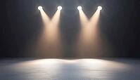 Illuminated By Spotlights: The Spotlight Effect For Stage And Presentation - Enhance Your Performance With Professional Lighting Techniques, AI generated [IBR125195724]