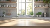 Modern Kitchen Interior Featuring Contemporary Design Elements, Natural Light, And Stylish Touches Perfect For Home Cooking And Entertaining, AI generated [IBR125195734]