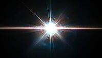 Glowing Lens Flare Light Effect On Black Background: Captivating Image Of Shimmering Rays, Overlays, And Flare For Stunning Visual Impact, AI generated [IBR125195741]