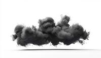 Ethereal Cloud Smoke: Creating An Impact With Gas, Smoke And Steam For A Striking Black Smoke Silhouette Effect, AI generated [IBR125195760]