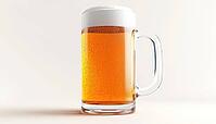 Original Brew Beer Glass With Creamy Foam For Bar, Featuring A Beer Mug Design With Froth Perfect For Printing And Showcasing Products, AI generated [IBR125200679]
