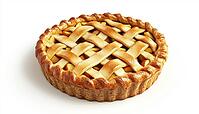 Ready-To-Eat Homemade Organic Apple Pie Dessert - A Delicious Treat Made With Fresh Ingredients And Perfect For Serving. Enjoy!, AI generated [IBR125200681]