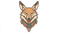 Vintage Desert Coyote Land Badge T-Shirt With Native Emblem Design, Perfect For Those Who Love Vintage Clothing And The Desert Aesthetic, AI generated [IBR125200687]