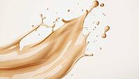 Liquid Makeup Foundation Splash: A Cosmetic Essential For Flawless Coverage And A Radiant Complexion. Enhance Your Natural Beauty With This Versatile Foundation, AI generated [IBR125200693]