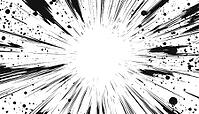 Concentrated Frames In Comic Halftone: Superhero Hero And Anime Focus On White With Radial Pattern And Action Hd. A Superhero Adventure With Accent Attention, AI generated [IBR125200719]