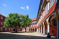 Wolfenbüttel Castle courtyard, former residence of the Dukes of Brunswick-Lüneburg, Wolfenbüttel, Lower Saxony, Germany [IBR125203151]
