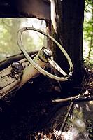 Rusty car, car cemetery, Neanderthal, Germany [IBR125203158]