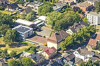Aerial view, rainbow school, special school, elementary school, Rünthe, Bergkamen, Ruhr region, North Rhine-Westphalia, Germany, birds-eyes view, aerial photography, aerial photography, overview, bird's eye view, infrastructure, town view, aerial [IBR113322296]