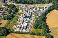 Aerial view, mine house Aden, construction site, conversion to well water management House Aden is the construction of a new mine water treatment plant, Beckinghausen, Lünen, Ruhr area, North Rhine-Westphalia, Germany, birds-eyes view, aerial photography, [IBR113322331]