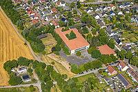 Aerial view, Oberaden secondary school, Pantenweg sports hall, Oberaden, Bergkamen, Ruhr region, North Rhine-Westphalia, Germany, birds-eyes view, aerial photography, aerial photography, overview, bird's eye view, infrastructure, town view, aerial [IBR113322332]