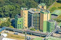 Air picture, Bayer AG, pharmaceutical company, Recyclinghof Umweltkontor Bergkamen GmbH, LANXESS Organometallics GmbH, Bergkamen, Ruhr region, North Rhine-Westphalia, Germany, aerial view, birds-eyes view, aerial photography, aerial photography, overview, [IBR113322336]