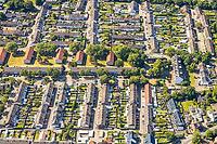 Aerial view, residential area, Schillerstraße, apartment buildings, rental apartments, townhouse settlement, Weddinghofen, Bergkamen, Ruhr area, North Rhine-Westphalia, Germany, birds-eyes view, aerial photography, aerial photography, overview, bird's eye [IBR113322348]