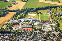 Aerial view Häupenbad Bergkamen, indoor pool, Monkey Island, outdoor pool, VfK Weddinghofen 1920 e.V, water slide, Weddinghofen, Bergkamen, Ruhr area, North Rhine-Westphalia, Germany, aerial view, birds-eyes view, aerial photography, aerial photography, o [IBR113322361]