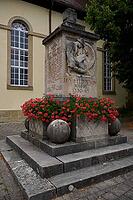 War memorial in Ilshofen, First World War, soldier, memorial, church, Hohenlohe, Germany [IBR125203240]