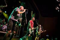 Chris DeMakes, singer of Less Than Jake live on Europe Tour 2026 at Berlin's Columbia Theater on 30.07.2026 [IBR113322419]