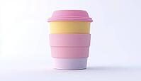 Disposable Coffee Cup For Hot And Cold Drinks: Coffee Paper Cup And Plastic Container For Juice, Tea, Cocoa, And More. Perfect For Any Beverage, AI generated [IBR125211460]