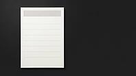Single blank corporate notification form with unprinted grey header and ruled lines on deep charcoal background, representing 13 fire protection system impairment notifications required but never filed, compliance failure and corporate safety oversight co [IBR125211486]