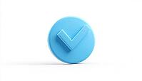 Blue Check Mark Badge For Profile Verification - A Symbol Of Authentication And Credibility On Your Profile To Showcase Your Legitimacy, AI generated [IBR125211490]