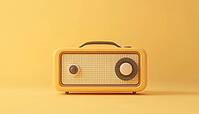 Vintage Radio With A Nostalgic Touch. Wood Grain Texture Enhances The Retro Look Of This Antique Piece Of Technology. Classic Style, AI generated [IBR125211496]