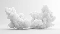Special Effect Of Steam, Smoke, Fog, And Clouds In Black And White. A Beautiful Display Of White Smoke Against A Dark Background, AI generated [IBR125211497]