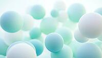 Blurred Gradient Green And Blue Pastel Abstract Pattern Evoking A Cool Winter Vibe, AI generated [IBR125211499]