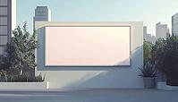 City Light Billboard On A Wall With Available Space For Your Personalized Message Or Advertisement To Make A Bold Statement. Advertise Here!, AI generated [IBR125211504]
