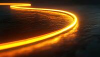 Speed Light Moving In Dark Scene: A Vibrant Render Of Flashy Neon And Glowing Lights Illuminating A Dark Setting With Dynamic Motion, AI generated [IBR125211505]