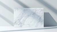 Luxury Marble White Invitation Card: Formal Premium Template For Invitations, Prestigious Gift Cards, Vouchers, Or Luxury Name Cards. Rich And Elegant Design, AI generated [IBR125211527]