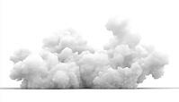 Special Effect: White Smoke On Black Background - A Unique Display Of Steam, Smoke, Fog, And Clouds In Action, AI generated [IBR125211528]