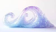 Ethereal Foam And Glistening Wave: Fresh Detergent Swirl And Soapy Sparkle With Shimmering Bubbles. Ideal For Washing Powder, Soap, And Shampoo Designs, AI generated [IBR125211535]