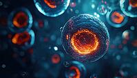 Exploring The World Of Cells: Microscope, Embryonic Stem Cells, Cellular Therapy, And Regeneration. Unlocking The Secrets Of Cell Biology, AI generated [IBR125229865]