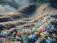 Pile of plastic, concept for plastic pollution problem, AI generated [IBR125229902]