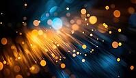 Abstract Fiber Optics Lights: A Unique And Modern Depiction Of Fiber Optics Lighting, Showcasing An Abstract And Artistic Interpretation Of Light Transmission, AI generated [IBR125229906]