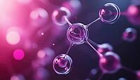 Abstract Structure For Science Or Medical With Molecule Or Atom In Focus: Exploring The Intricacies Of Science Through Molecular And Atomic Concepts, AI generated [IBR125229925]
