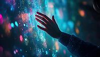 Exploring The Metaverse: A Woman'S Hand Engages In Digital Transformation, Paving The Way For Next-Generation Technology In The Era Of Tomorrow, AI generated [IBR125229953]