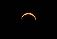 Sun during partial solar eclipse, celestial event, solar eclipse August 12, 2026, Upper Bavaria, Bavaria, Germany [IBR125242416]