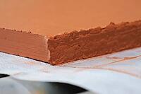 Special red clay mixture for creating decorative panels [IBR125242432]