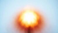 Abstract macro color gradient of warm thermal energy representing cooking heat as an effective method against produce contamination, studio shot, AI generated [IBR125242488]