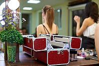 Makeup training class in beauty studio [IBR125261597]