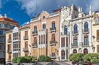 Colorful architecture in the old town of Murcia, southeastern Spain [IBR125261638]