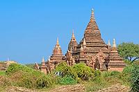 Stupas and pagodas of Bagan ancient. Myanmar [IBR125280297]