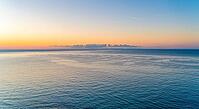 Sundown over sea seen in Liguria, an area in Italy [IBR125280308]