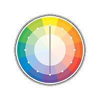 Polychrome Multicolor Spectral Versicolor Rainbow Circle of 12 segments. The spectral harmonic colorful palette of the painter [IBR125280314]