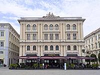 Italy? Trieste, Grand Hotel Duchi d? Aosta on Italian Unity Square [IBR125280338]