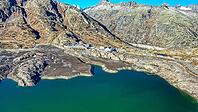 The Totensee at Grimsel Pass seen from above, November 2024, Switzerland [IBR125280346]