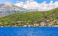 Coastline of the Adriatic sea in the Bay of Kotor, Montenegro [IBR125280352]
