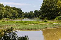 Beautiful Maumee river in Ohio. the Maumee is the largest river basin in all the Great Lakes, running in the United States Midwest from northeastern Indiana into northwestern Ohio and Lake Erie [IBR125280375]