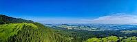 View of the Gantrisch area, Gurnigel, Canton of Bern, Switzerland, aerial view, June 2025 [IBR125280384]